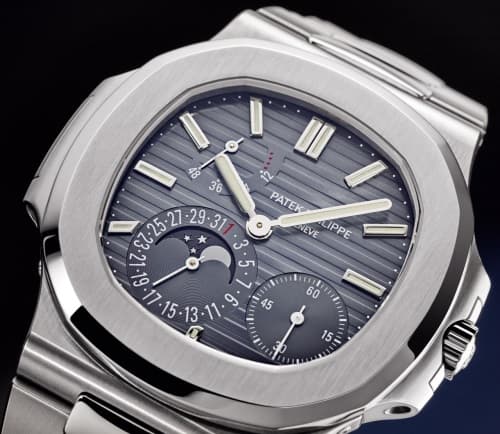Patek Philippe Nautilus Moon Phases Background Image